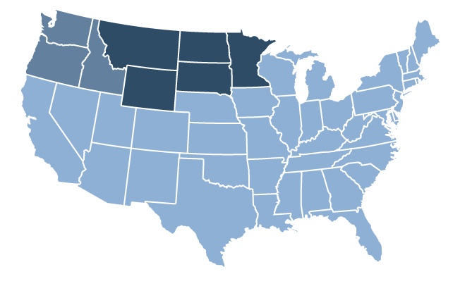 us-map Our regions